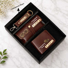 Personalized Leather Gift Set for Men – Wallet, Keychain & Pouch customer review image