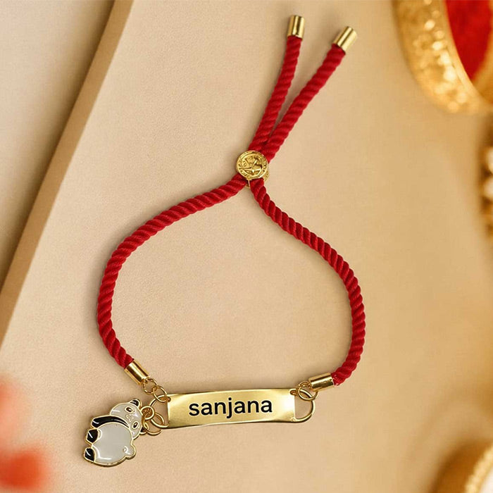 Personalized Thread Bracelet with Name Engraving Customized Name For Women