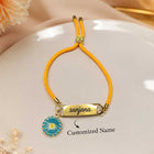Personalized Thread Bracelet with Name Engraving Customized Name For Women customer review image