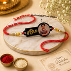 Personalized #Bro Photo Rakhi with Custom Picture & Red Thread – Premium Raksha Bandhan Gift for Brother customer review image