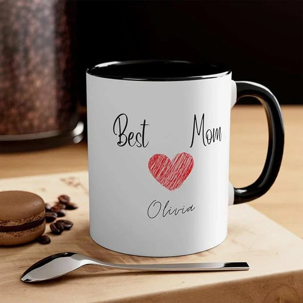 Personalized Black Mug for Mother