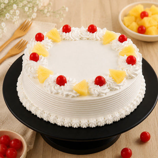 Pineapple Cream Cake Half Kg