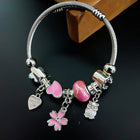 Pink Stone bracelet for women and girls customer review image