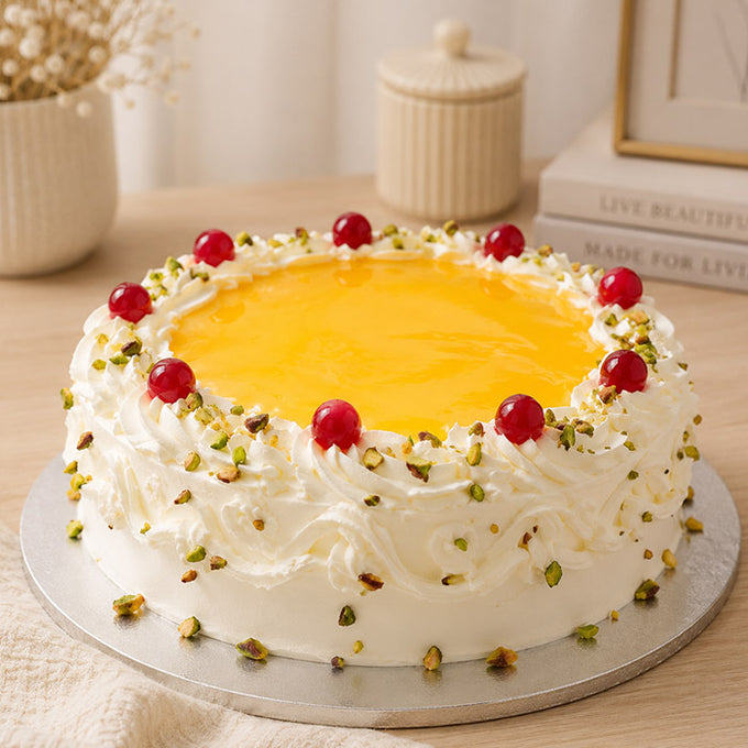 Pista Pineapple Cream Cake 500g - Cake Delivery in GiftsGhaziabad