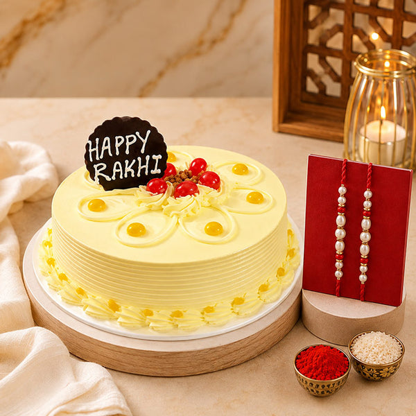Preety Rakhi And Cake Combo