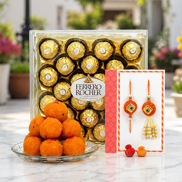 Rakhi Lumba Ferrero Ladoo Hamper