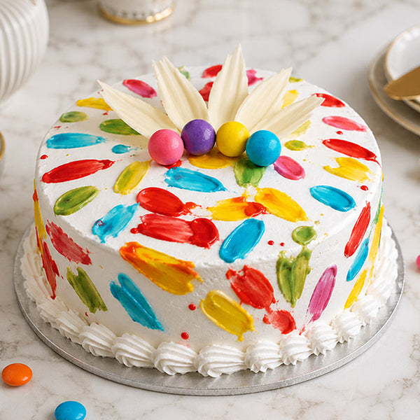 Rangoli Holi Special 1 kg Pineapple cake