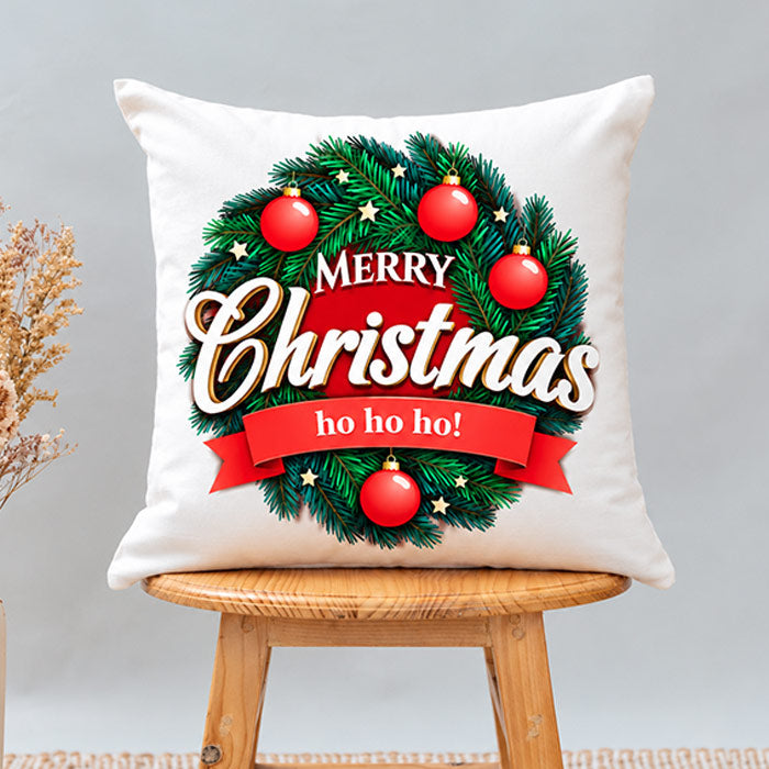 white Christmas Cushion 12 x 12 Inch