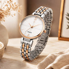Rose Gold & Silver Quartz Women’s Bracelet Watch customer review image