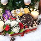 Christmas Plum Cake N Flowers Festive Hamper customer review image