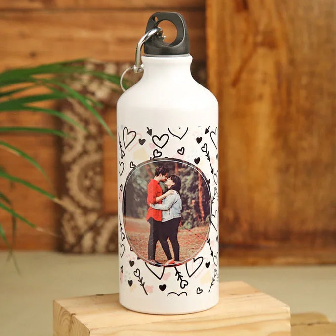 Personalized Couple Photo Bottle - Anniversary Gift in GiftsGhaziabad