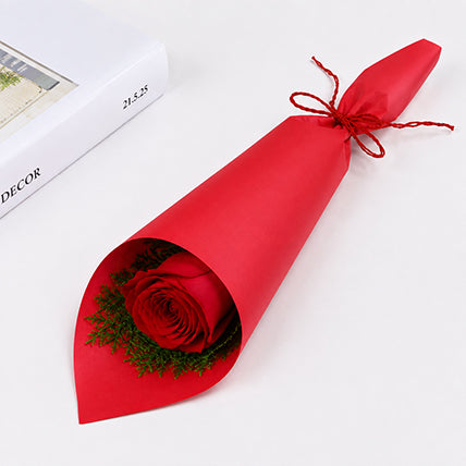 Single Long Stem Red Rose