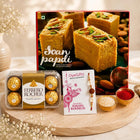 Soan Papdi with 16 Ferrero Rocher and Rakhi Gift Box customer review image