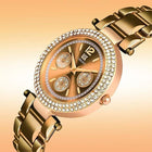 Stainless Steel Chain N Diamond Studded Dial Ladies Watch - Water Resistant customer review image