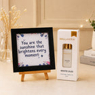 Sunshine Quote Frame & Bellavita White Oud Perfume Gift Hamper customer review image
