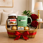 Sweet Moments Gift Hamper – Nutella, Mug & Ferrero Rocher & White Rose customer review image