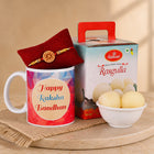 Traditional Rakhi with Printed Mug & 1 Kg Haldiram Rasgulla Combo customer review image