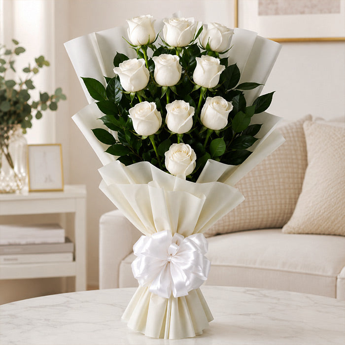 White Roses Bouquet