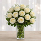 White Roses Vase Arrangement customer review image