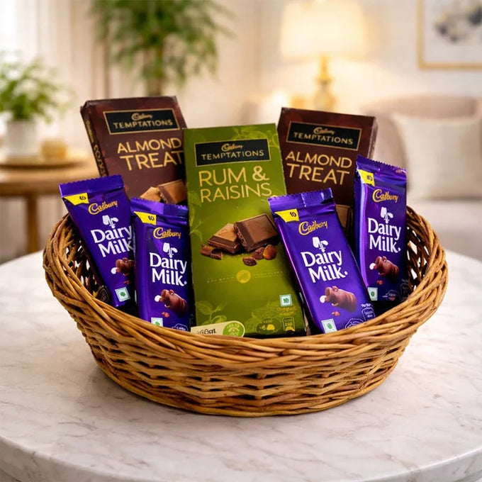 Cadbury Temptations & Dairy Milk Chocolate Basket