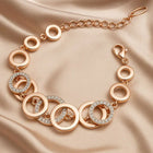 AAA Crystal 18k Rose Gold Stylish Jewellery Set for Women & Girls customer review image