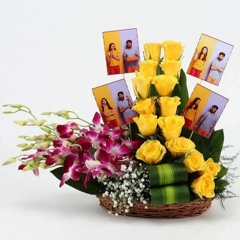 Alluring Flower Photo Basket