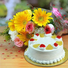 Assorted Flowers with Cake Combo customer review image