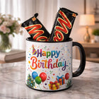 Birthday Printed Mug with 2 Chocolate Bars customer review image