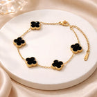 Black Floral Clover Bracelet customer review image