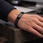 Personalized Engraved Name Bracelet – Stainless Steel ID Chain customer review image