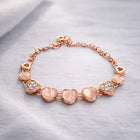 Blush Heart Rose-Gold Crystal Bracelet customer review image