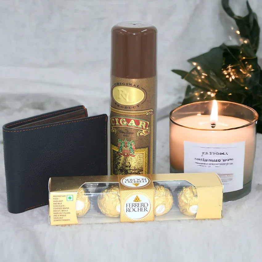 Body Spray Ferrero and Wallet combo set