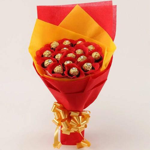 Ferrero Rocher Chocolate Bouquet with 16 Chocolates