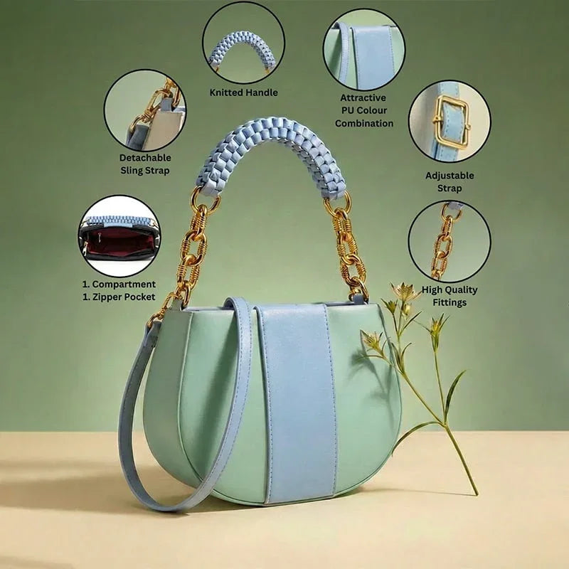 Celeste Pastel Chain Top-Handle Bag