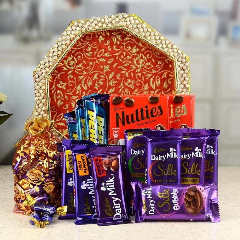 Choco Delight in Octagon Thali