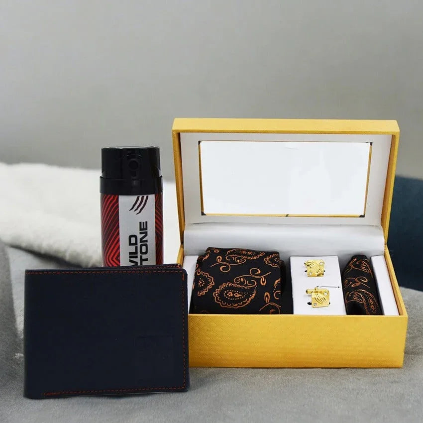 Deo Wallet and Cufflink Tie Combo