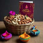 Dry Fruits Basket with Designer Diyas & Greeting Card customer review image