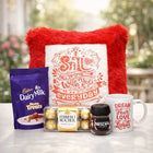 Fall In Love Pillow With Chocolates N Mug Hamper customer review image