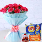 Pink Carnation Gift Combo with Gulab Jamun & Snacks customer review image