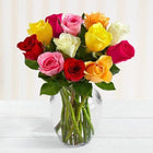 12 Mixed Roses in Glass Vase for Gifting | OyeGifts customer review image