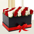 22 Red & 22 White Roses Flower Box Gift customer review image