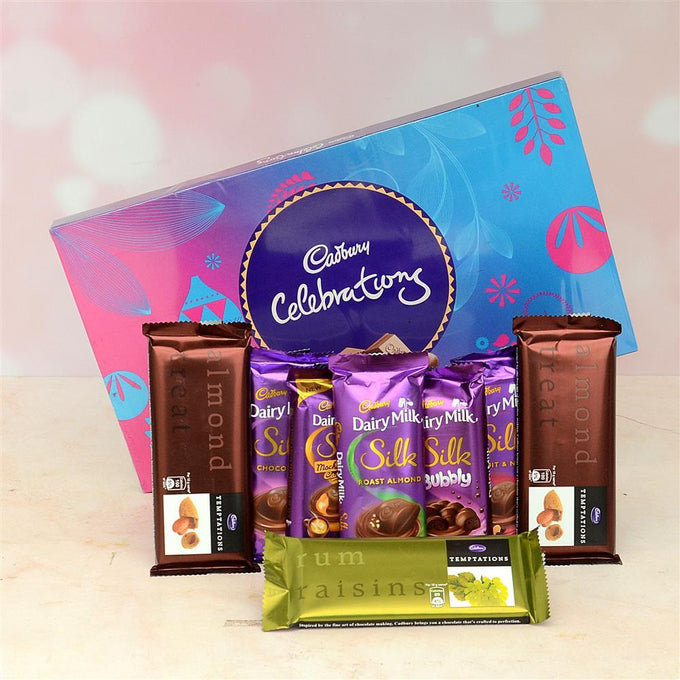 Cadbury Chocolate Hamper with Silk & Temptations