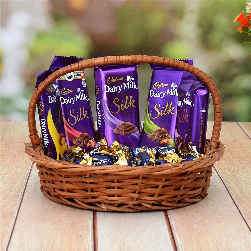 Silk with Choclairs Hamper