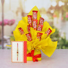 10 Pcs Kit Kat Bouquet With Rakhi customer review image