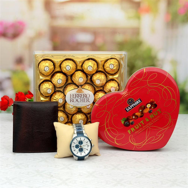 Timex Watch with Chocolate Hamper