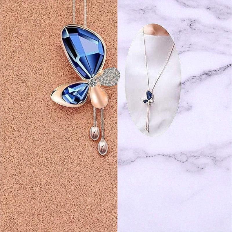 Buy Gold Plated Pendant for Women (Blue)