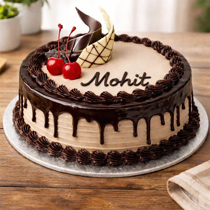 Chocolate Cream Gateaux Cake Half Kg - Cake Delivery in GiftsGhaziabad