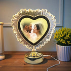 Heart-Shaped LED Photo Frame Crystal Table Lamp – Personalized Gift Light customer review image