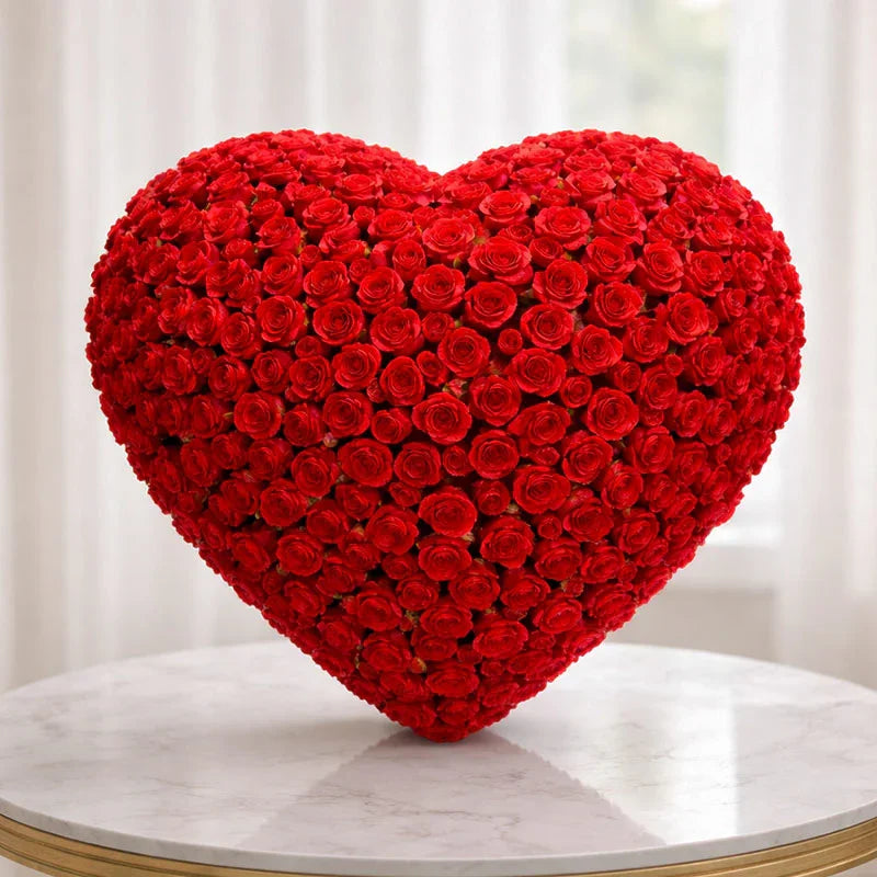 Heart With 500 Roses
