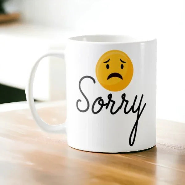 Sad Emoji Sorry Mug